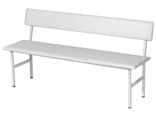 Банкетка со спинкой медицинская МСК-208. Размеры: 1500*500*830мм