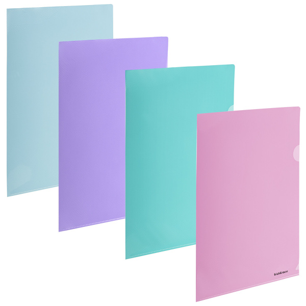 Папка-уголок ERICH KRAUSE "Diagonal Pastel", ассорти, 0,18 мм, 50170 Папка-уголок ERICH KRAUSE "Diagonal Pastel", ассорти, 0,18 мм, 50170