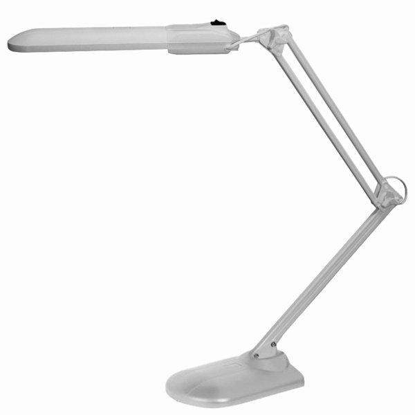 Светильник настольный "Дельта+", на подставке, люминесцентный, 11 Вт, серый, высота 60 см, 2G7