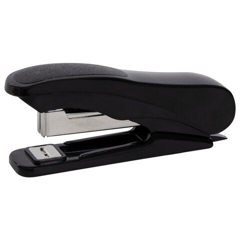 Степлер №10 STAFF "EVERYDAY", до 12 листов,  с антистеплером, черный, 228735