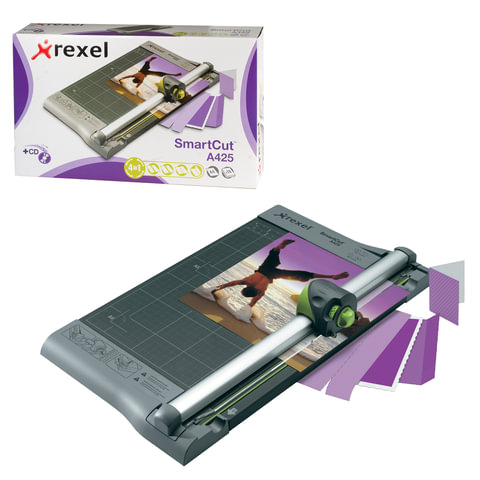 Резак REXEL роликовый A425pro 4in1-A4, 10л, метал.основ, 4 стиля резки, 2101965 (ACCO Brands, США)
