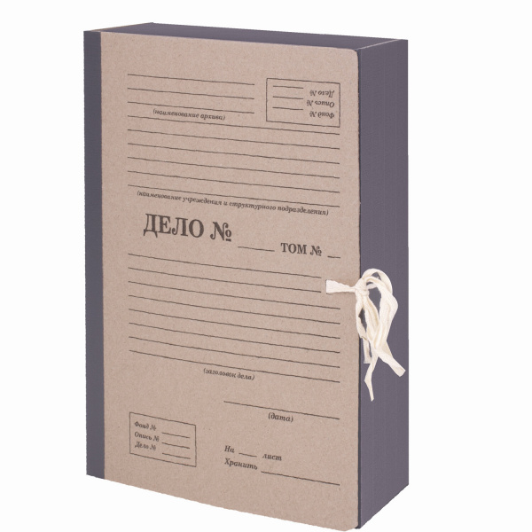 Папка архивная для переплета "Форма 21" 80мм, переплетный картон/бумвинил, STAFF