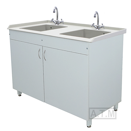 Мойка М-132. Размеры: 1200х600х850мм. ЛДСП, мойка полипропилен