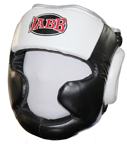 Шлем бокс.(нат.кожа) Jabb JE-2091 черный/серый