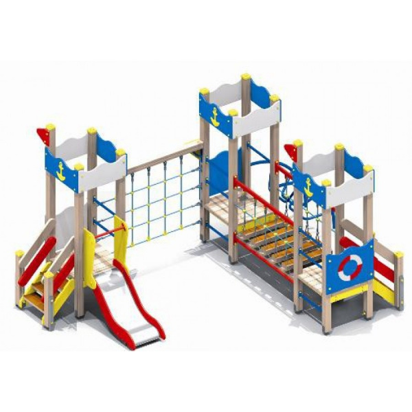 Детский игровой комплекс (4-7 лет) 4930х3150 мм, Н=2800 мм, Н площадок 650 мм