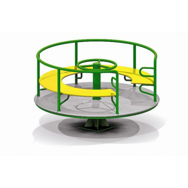 Карусель с рулем, 3-12 лет, влагостойкая фанера, размеры D=1640 мм, H=710 мм