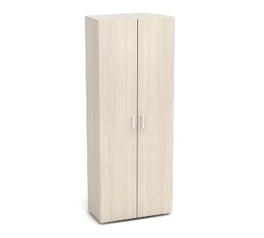 Шкаф для одежды офисный 700х350х1830 (ШК40.15_2+ШК40.15_1), дуб молочный, Канц