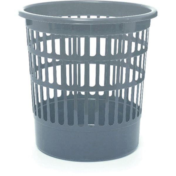 Корзина для бумаг STAFF "Basic" сетчатая, 9 л, серая, 237916