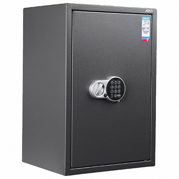 Сейф AIKO "TSN-65ТEL", 650х435x381 мм, 28 кг, электронный замок, полка, трейзер