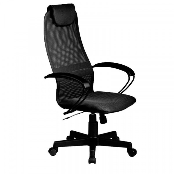 Кресло офисное МЕТТА BК-8 PL черный (№20) пластиковое пятилучие (SU-B-8/подл.130/осн.001) Кресло офисное МЕТТА BК-8 PL черный (№20) пластиковое пятилучие (SU-B-8/подл.130/осн.001)