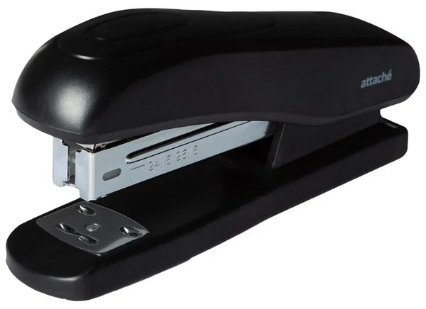 Степлер №24/6, 26/6, Attache Economy до 25 листов, пласиковый корпус, чёрный