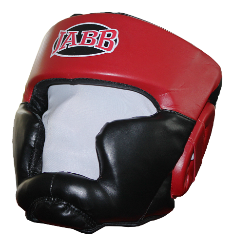 Шлем бокс.(иск.кожа) Jabb JE-2090 черный/красный