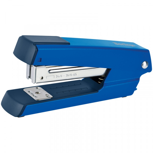 Степлер №24/6, 26/6 Berlingo "Power TX" до 30л., металлический корпус, синий KSn_30124