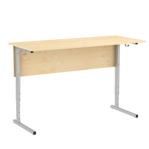 Стол ученический 2-местный регул. 4-6гр. м/к серый, ЛДСП серый, М110РВ (парта)