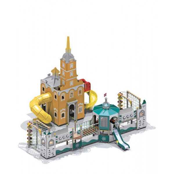 Детский игровой комплекс (6-12 лет) 11000х11500 мм,Н = 8500 мм, Н площадок = 1250 мм, 2050 мм