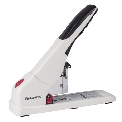 Степлер ЭНЕРГОСБЕРЕГАЮЩИЙ МОЩНЫЙ №24/6-23/17 BRAUBERG "Easy Press", до 120 листов, БЕЗ УСИЛИЙ,227664
