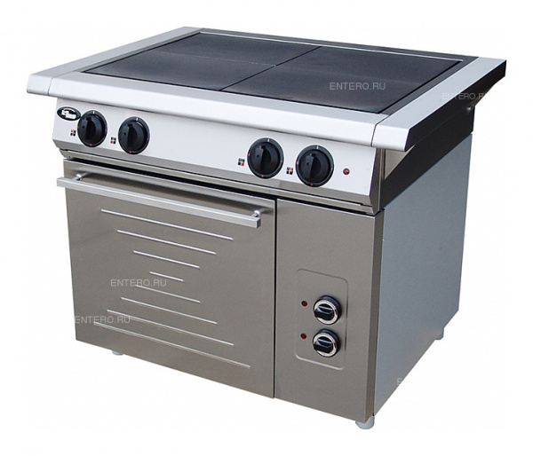 Плита электрическая 4-х конфорочная с жарочным шкафом Ф4ЖТЛпдэ/ 24006т (Т) (комбинированная) (1050х8