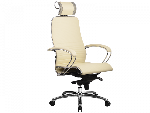 Кресло офисное МЕТТА "Samurai" L2-7K - Infinity, бежевый