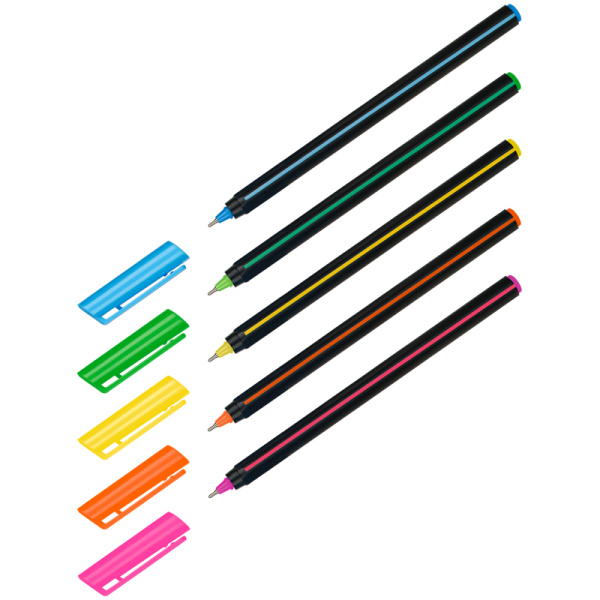 Ручка шариковая Luxor "Stick Soft Touch", синяя, 0,7мм, корпус ассорти