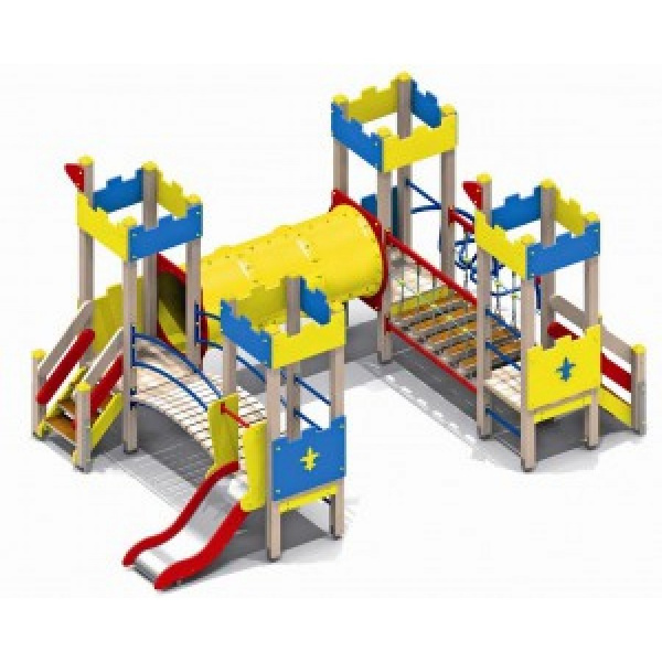 Детский игровой комплекс (3-7 лет) 5770х3215 мм, Н=2800 мм, Н площадок 650 мм