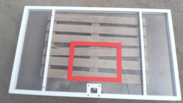 Щит баскетбольный тренировочный 1200х900мм ПОЛИКАРБОНАТ (отверстия 100х110мм)