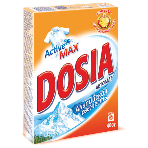 Стиральный порошок DOSIA (Дося) автомат 0,4кг "Альпийская свежесть", ш/к 01156