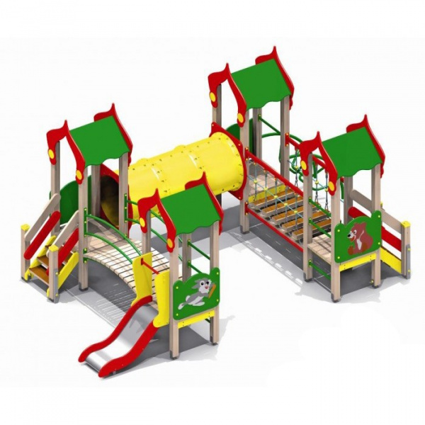 Детский игровой комплекс (3-7 лет) 5770х3260 мм, Н=2700мм, Н площадок 650 мм