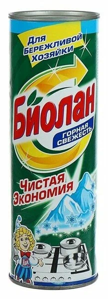 Чистящее средство БИОЛАН 400г, "Горная свежесть", порошок, ш/к 11148