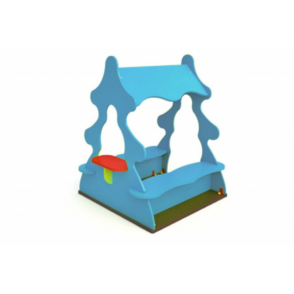 Детский домик "Ёлка", 3-7 лет, влагостойкая фанера, общая высота 1500мм