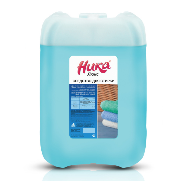 Гель для стирки НИКА 5л "Люкс", для всех типов ткани