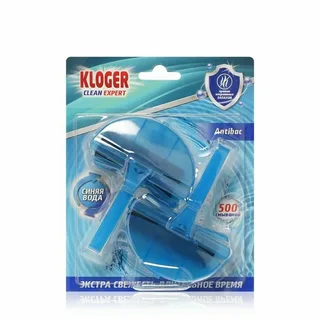 Подвеска для унитаза Kloger Clean Expert Antibac " океан " 2шт