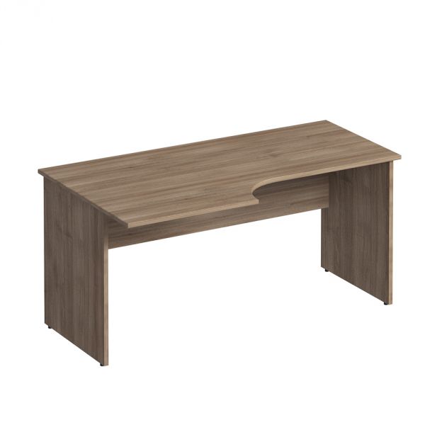 Стол эргономичный левый 160x90x75 К 133 дуб шамони темный Комфорт