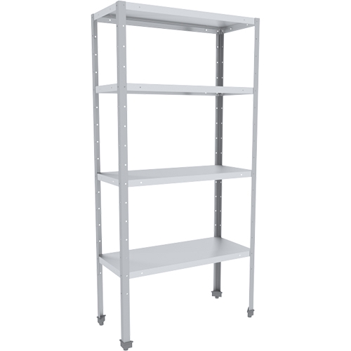 Стеллаж ЭКОНОМ СКК-10/4 ЭЦК-С 1000х400х1850(1870) мм (полки нерж. каркас оцинк.)