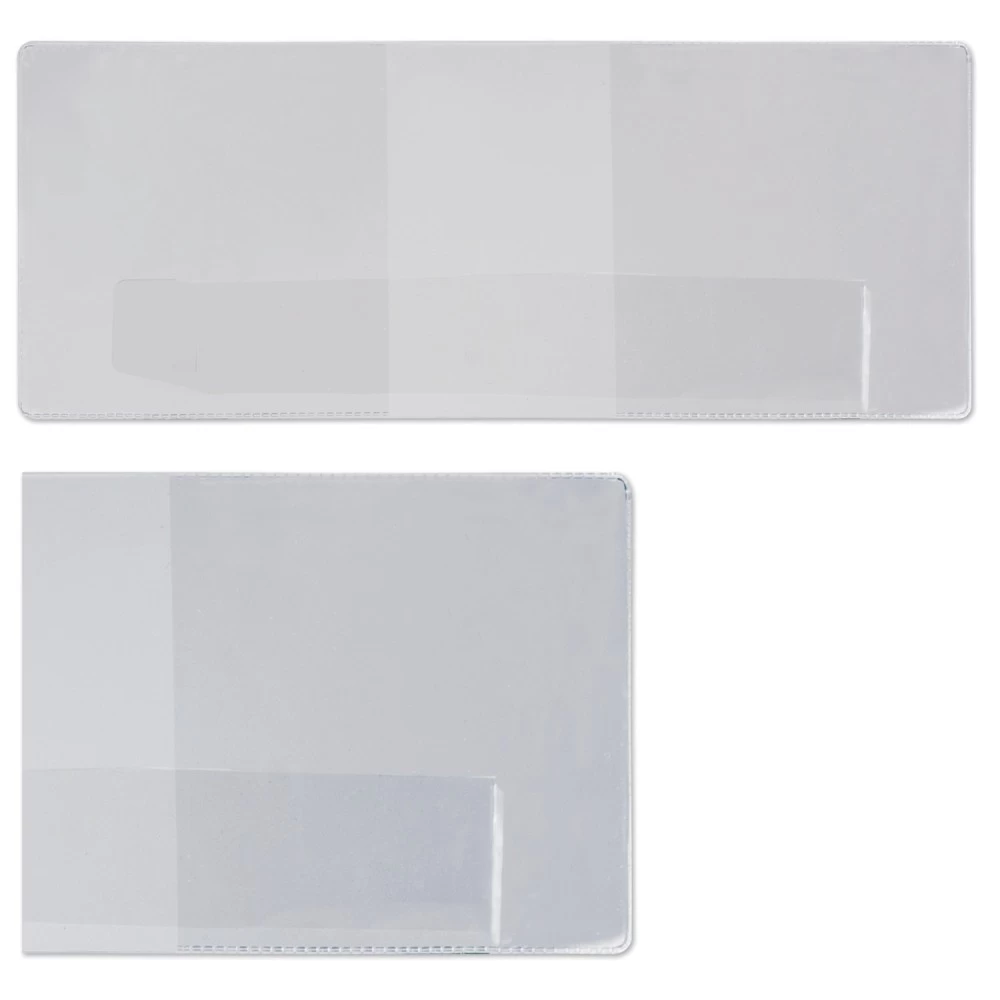 Обложка для удостоверения, ПВХ, 90х226 мм, прозрачная, ДПС, 1267.К 