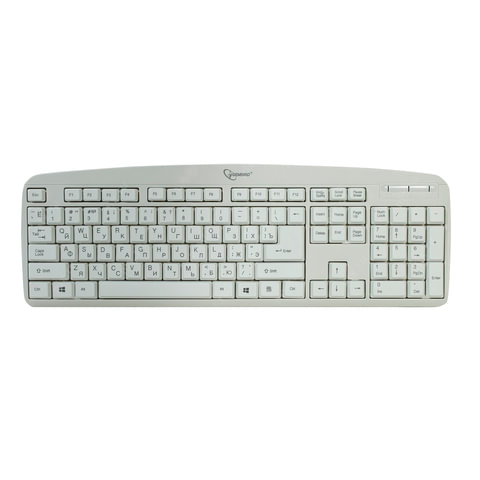 Клавиатура проводная GEMBIRD KB-8350U, USB, бежевая
