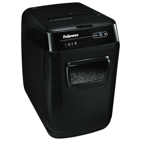 Уничтожитель (шредер) FELLOWES AUTOMAX 150C, АВТОПОДАЧА, 4 ур секр, фрагм 4x38 мм, 150 листов, 32 л.