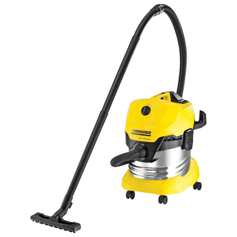Пылесос KARCHER MV/WD 4 Premium, с пылесборником, мощность 1000 Вт, контейнер из нержавеющей стали, 