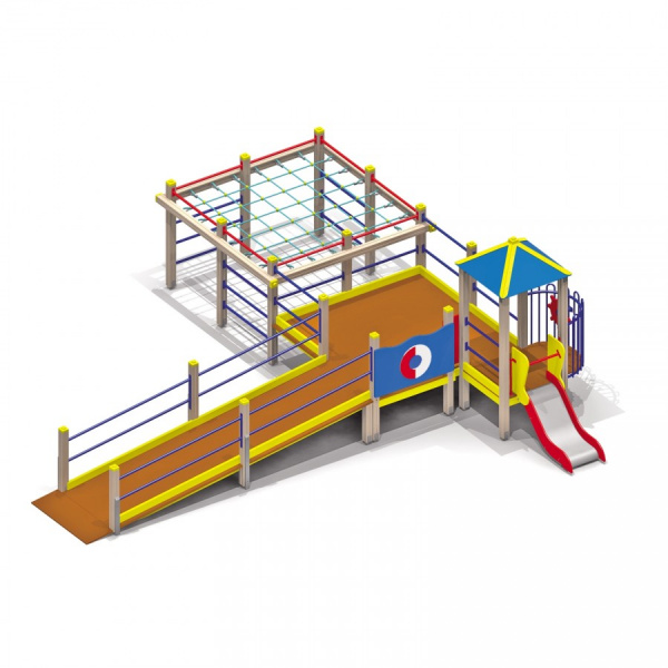Детский игровой комплекс (4-10 лет) 7270х6885 мм, Н=2610 мм, Н площадки=600 мм