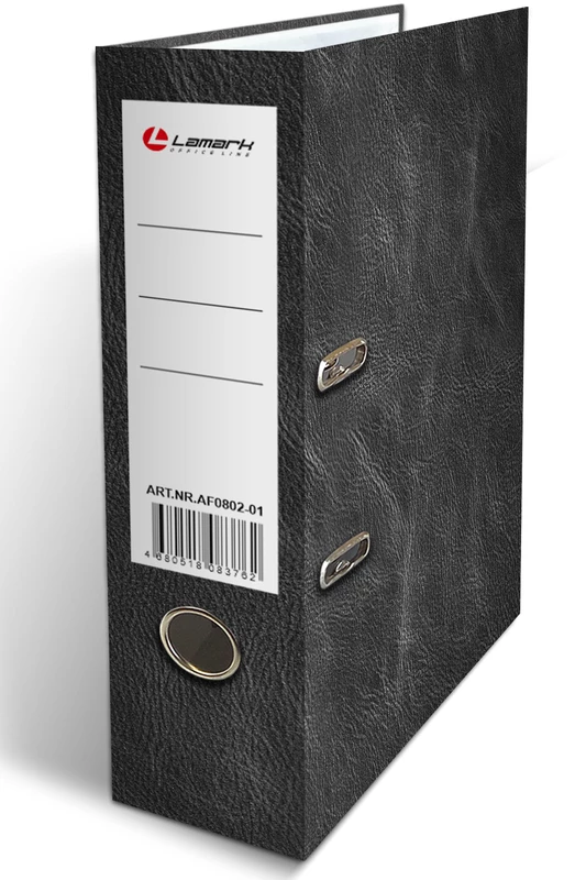 Папка-регистратор Lamark ламинированный картон 75мм "Кожа", синяя Папка-регистратор Lamark ламинированный картон 75мм "Кожа", синяя