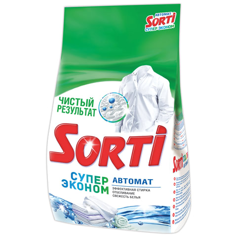 Стиральный порошок Sorti автомат 6кг, "Супер Эконом", ш/к 89406