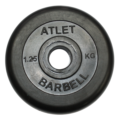 ДИСК ОБРЕЗИНЕННЫЙ, ЧЁРНОГО ЦВЕТА, 31 ММ, 1,25 КГ